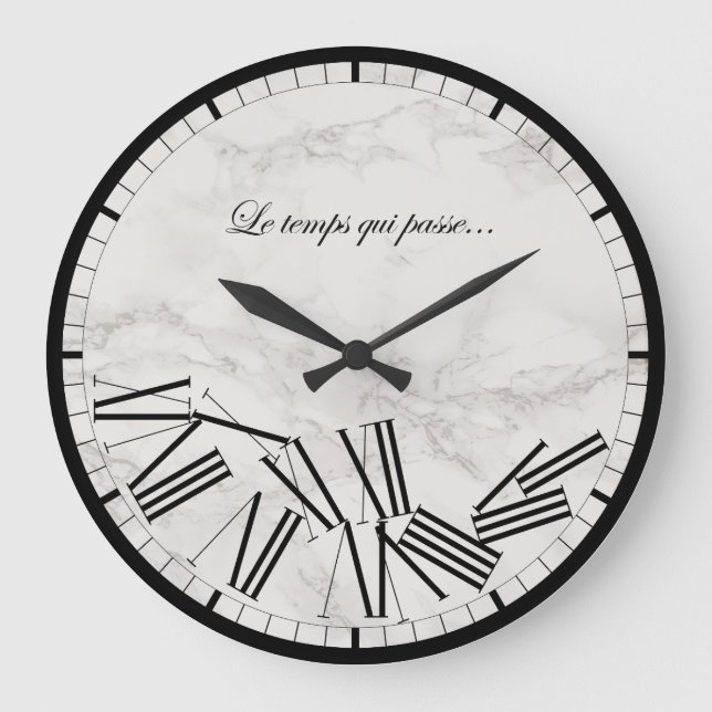 Die Zeit vergeht... Große Wanduhr (Vorderseite)