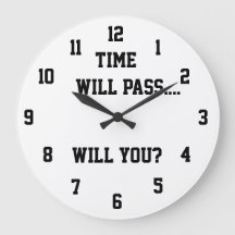 Die Zeit vergeht, wenn du die Uhr lehrst