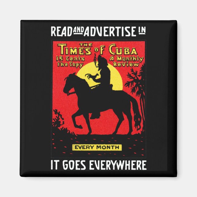 Die Zeiten Kubas 1920 Magnet (Vorne)