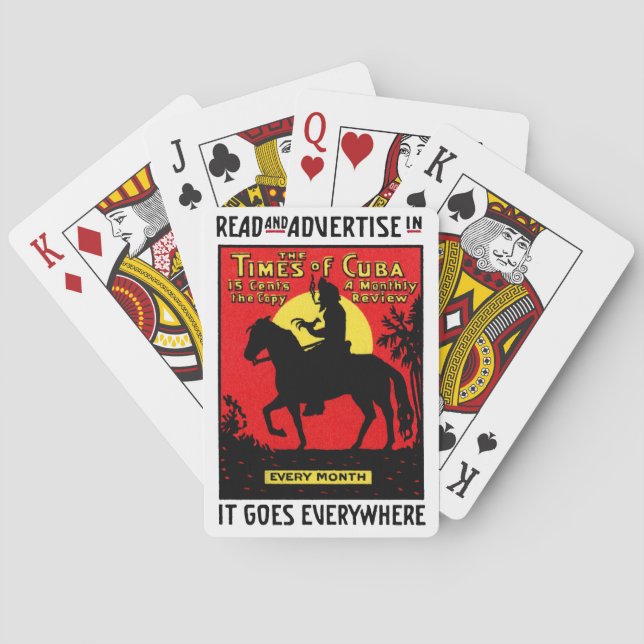 Die Zeiten Kubas 1920 Spielkarten (Rückseite)