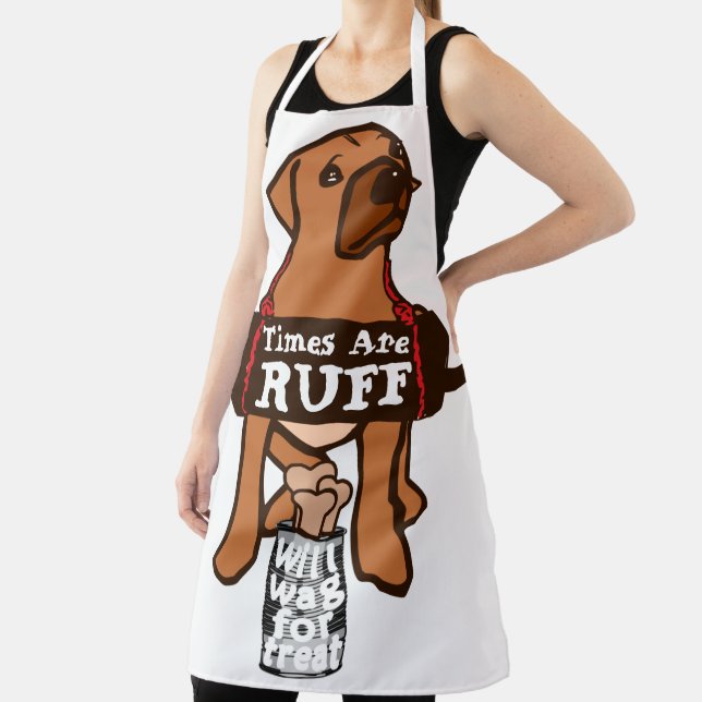 Die Zeiten sind ruff brauner Welpenhund Rhodesian  Schürze (InSitu)