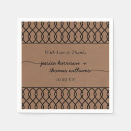 Die zeitgemäße Hochzeitssammlung mit Whimsikalköfe Serviette
