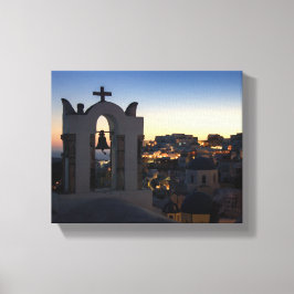 DIE ZEITSTUNDE VON OIA LEINWANDDRUCK