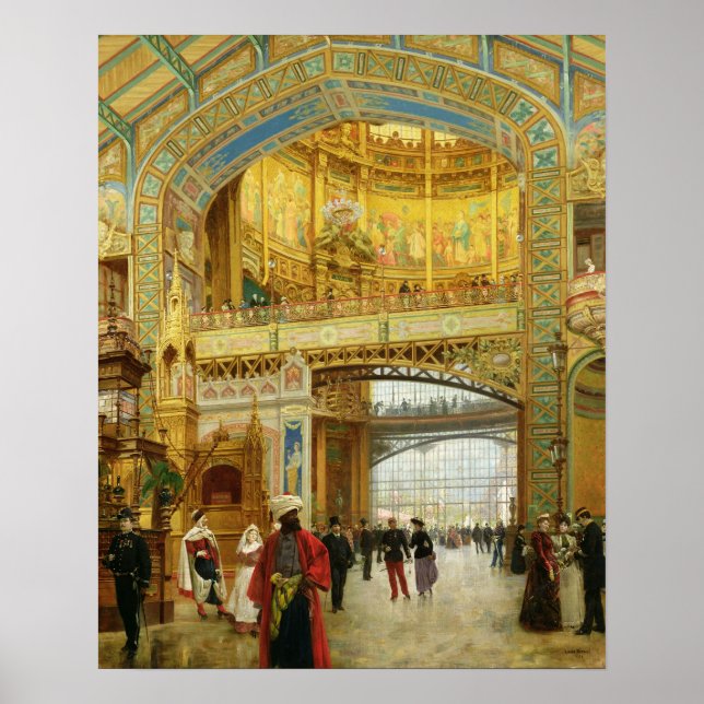 Die zentrale Kuppel der Universellen Ausstellung Poster (Vorne)