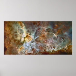Die Zentralregion des Carina-Nebelflecks Poster