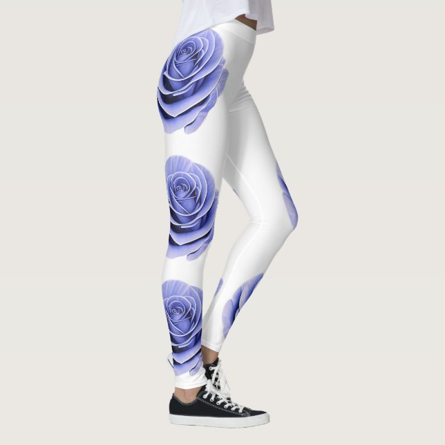 Die zerbrechliche Schönheit einer Rose Leggings (Rechts)