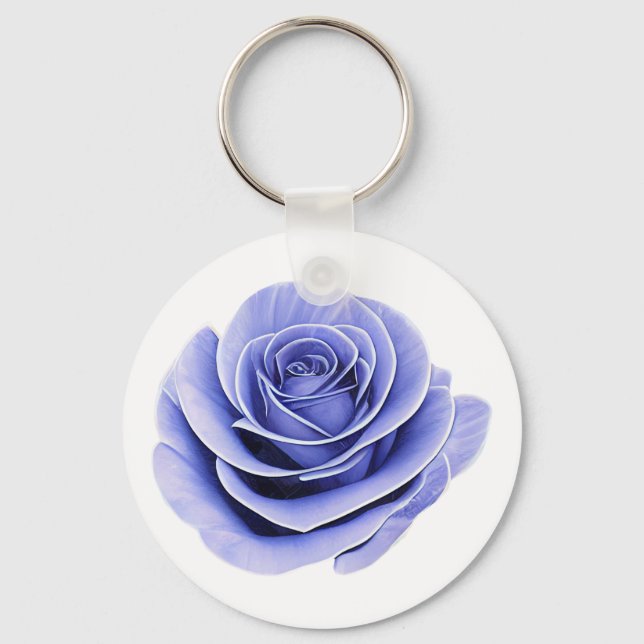 Die zerbrechliche Schönheit einer Rose Schlüsselanhänger (Vorderseite)