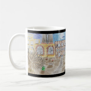 Die zerbrochene Fabrik der gefallenen Maschinen Kaffeetasse