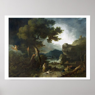 Die Zerstörung von Niobes Kindern, 1760 (Öl an Poster