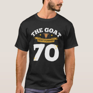 Die Ziege drehte sich gerade 70 - 70. Geburtstag Z T-Shirt
