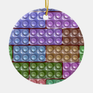 Die Ziegelsteine des Erbauers - Pastell Keramikornament