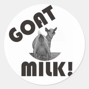 DIE ZIEGENMILCH - ITIS DIE ANDERE MOLKEREI! RUNDER AUFKLEBER