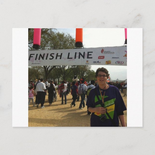 Die Ziellinie! Postkarte (Vorderseite)