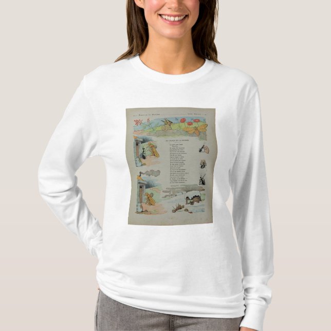 Die Zikade und die Ameise von den Fabeln T-Shirt (Vorderseite)