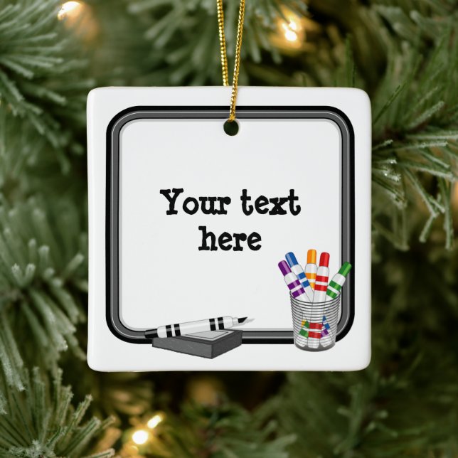 Die Zimmereinrichtung, Mini Whiteboard Keramikornament (Baum)