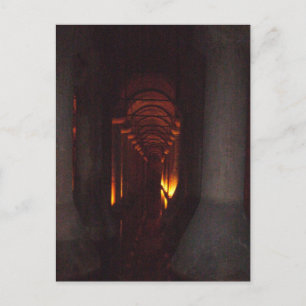 Die Zisterne der Basilika im Foto von Istanbul Postkarte