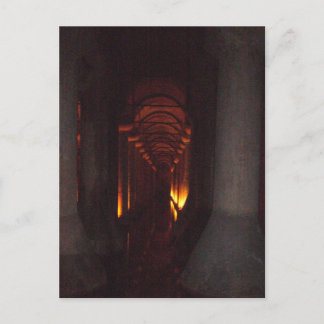 Die Zisterne der Basilika im Foto von Istanbul Postkarte