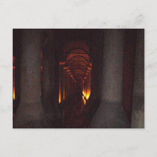 Die Zisterne der Basilika im Foto von Istanbul Postkarte