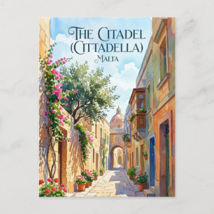 Die Zitadelle (Cittadella), Gozo Malta Postkarte