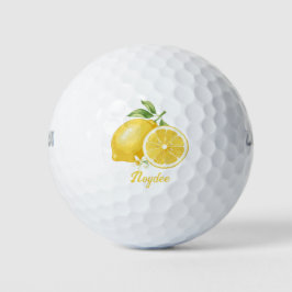 Die Zitrone, leuchtend gelbe Frucht, sauer und fri Golfball