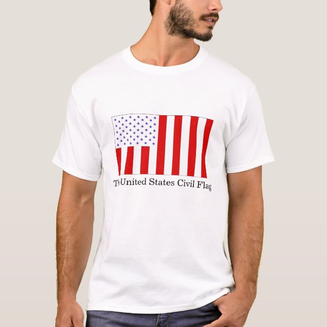 Die zivile Flagge Vereinigter Staaten T-Shirt (Vorderseite)
