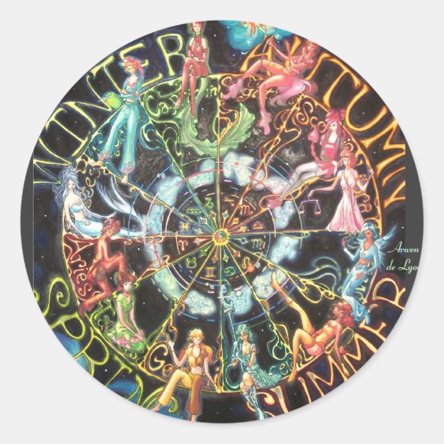 Die Zodiaka Runder Aufkleber (Vorderseite)
