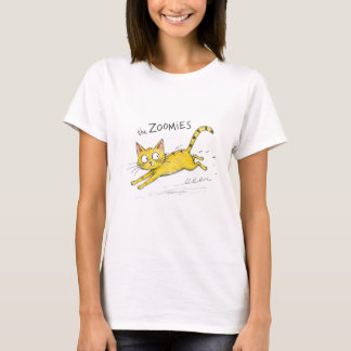 DIE ZOOMIES LUSTIGE GELBE KATZE T-Shirt