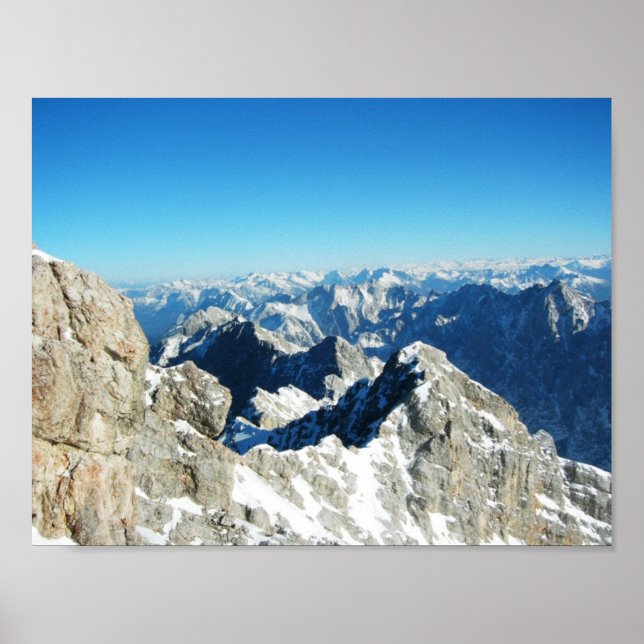 Die Zugspitze, Deutschland Poster (Vorne)