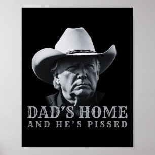 Die Zuhause des neuen Vaters und er pisste dunkle  Poster