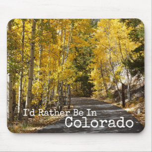 Die Zuhause durch den Colorado Aspens Mousepad
