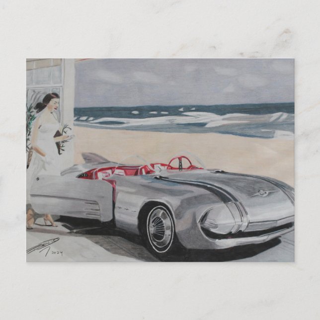 Die Zukunft aus den 50er Jahren Postkarte (Vorderseite)