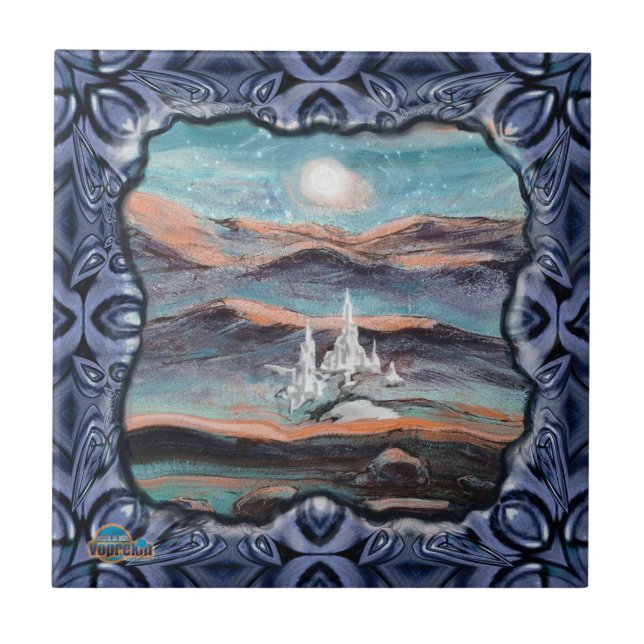 Die Zukunft der Stadt des Lichts Fliese (Vorderseite)