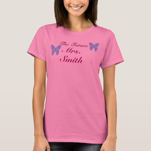 Die Zukunft Frau individualisierbarer T - Shirt (Vorderseite)