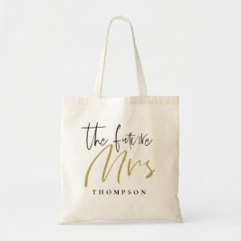 Die Zukunft Frau Name Gold Black Script Tragetasche