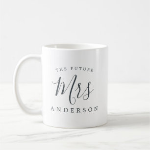 Die Zukunft Frau Schwarz-weiße Verlobung Geschenk Kaffeetasse