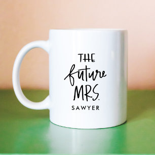 Die Zukunft Frau. Tasse des handgemachten Kaffee