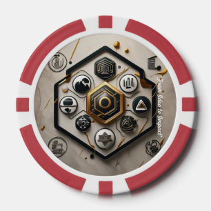 "Die Zukunft gestalten" Pokerchips