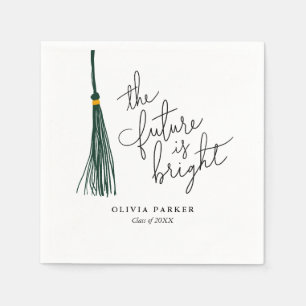 Die Zukunft ist der rechte Abschluss Green Tassel Serviette