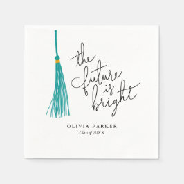 Die Zukunft ist der rechte Abschluss Green Tassel Serviette