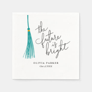 Die Zukunft ist der rechte Abschluss Green Tassel Serviette
