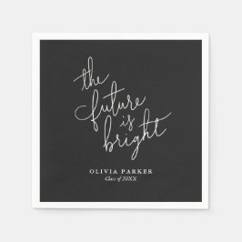 Die Zukunft ist der rechte Abschluss Napkins Serviette