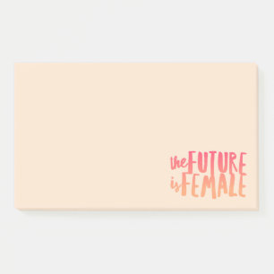 Die Zukunft ist die weibliche Post-It-Notes Post-it Klebezettel