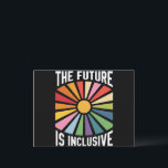Die Zukunft ist ein integratives Recht auf Rainbow Postkarte<br><div class="desc">Die Zukunft ist inklusiv Rainbow Pride Trans Rights LGBTQ Geschenk Progress Pride Social Justice Gay Pride</div>