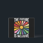 Die Zukunft ist ein integratives Recht auf Rainbow Postkarte<br><div class="desc">Die Zukunft ist inklusiv Rainbow Pride Trans Rights LGBTQ Geschenk Progress Pride Social Justice Gay Pride</div>