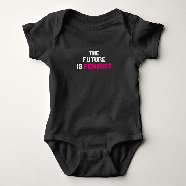 Die Zukunft ist feministischer Säuglings-Bodysuit Baby Strampler (Vorderseite)