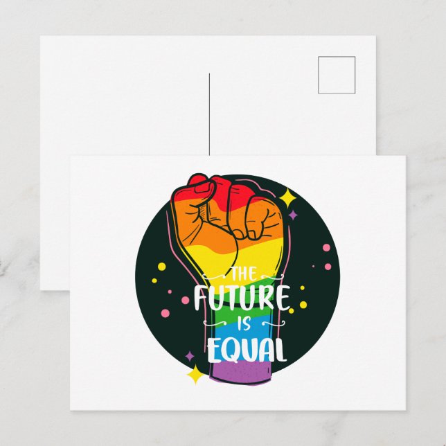 Die Zukunft ist gleich hoch Postkarte (Vorne/Hinten)
