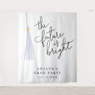 Die Zukunft ist hell und weiß Tassel modern Wandteppich