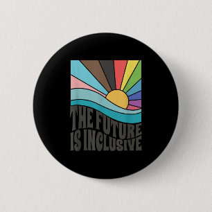 Die Zukunft ist inklusiv Lgbt Schwulenrechte Stolz Button