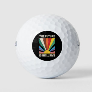 Die Zukunft ist inklusiver LGBTQ-Stolz auf alleini Golfball