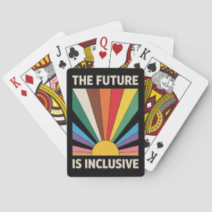 Die Zukunft ist inklusiver LGBTQ-Stolz auf alleini Spielkarten